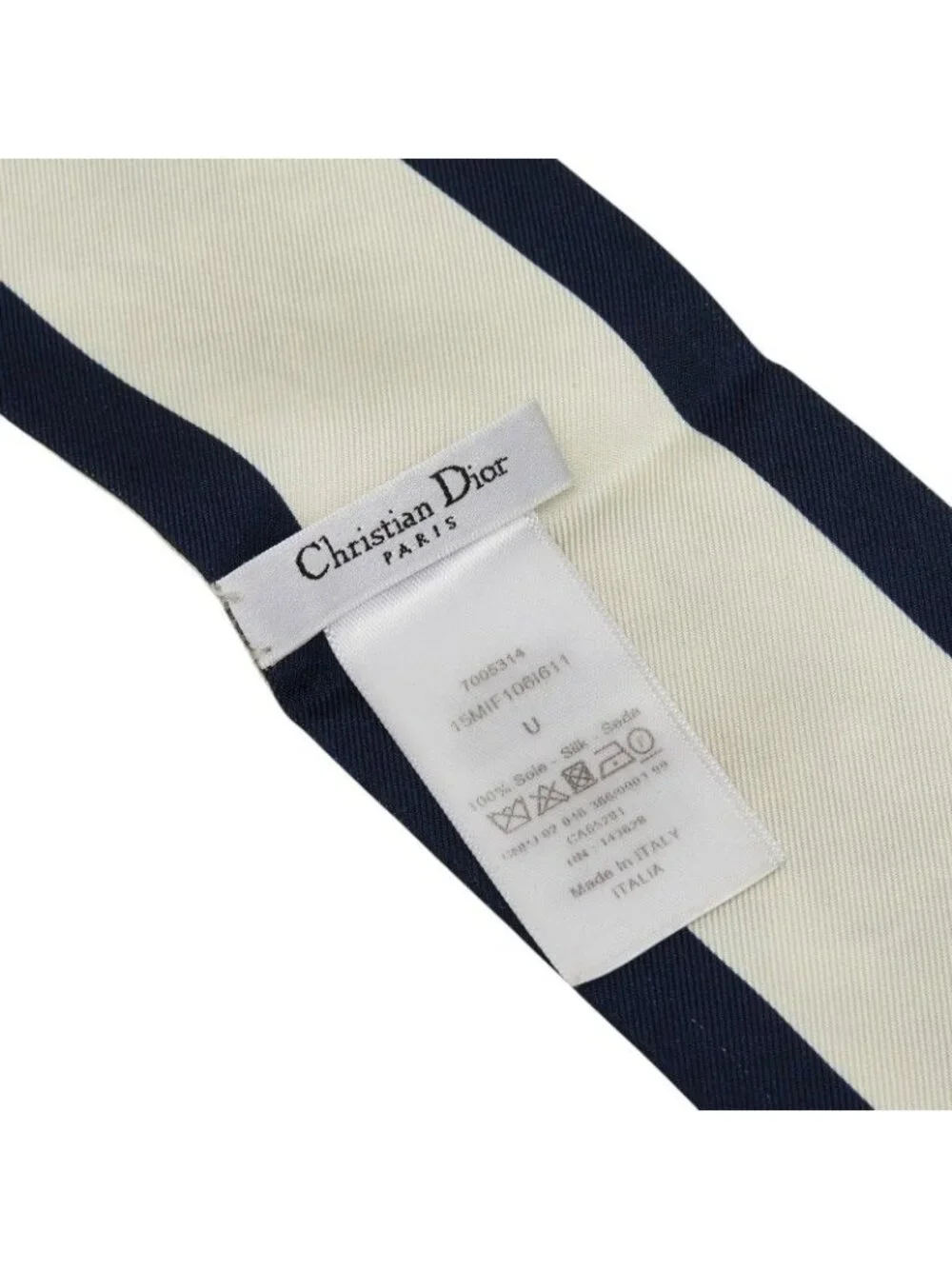 Dior Mizza Floral Scarf White Multicolor Silk